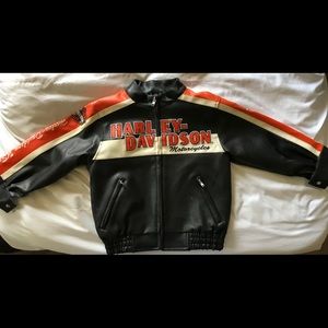 Faux Leather Harley Davidson Jacket